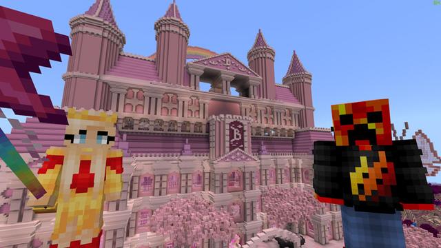 Screenshot of the Minecraft Bedrock Marketplace product BriannaPlayz Secret Castle created by FireGames.