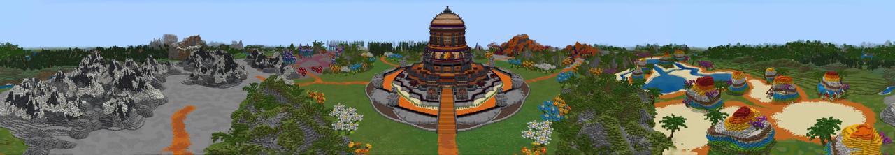 Panorama of the Minecraft Bedrock Marketplace product Craftable Secure Houses created by FireGames.