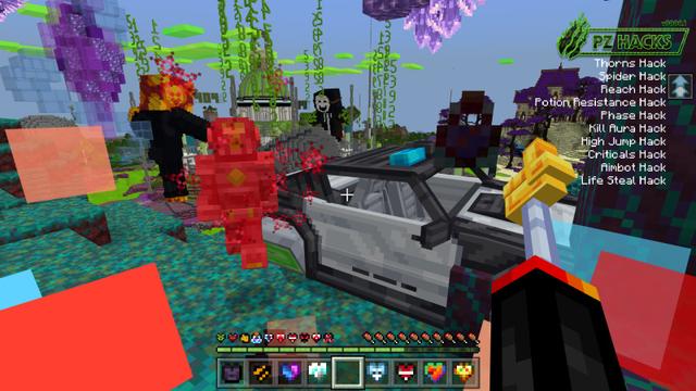 Screenshot of the Minecraft Bedrock Marketplace product Hacker Hearts by PrestonPlayz created by FireGames.