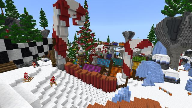 Screenshot of the Minecraft Bedrock Marketplace product Holiday Furniture created by FireGames.
