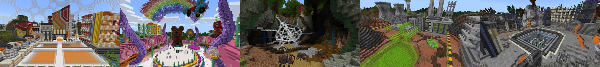 Panorama of the Minecraft Bedrock Marketplace product PrestonPlayz 7 Mutant Mobs created by FireGames.