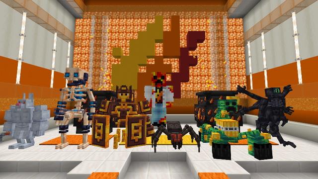 Screenshot of the Minecraft Bedrock Marketplace product PrestonPlayz 7 Mutant Mobs created by FireGames.