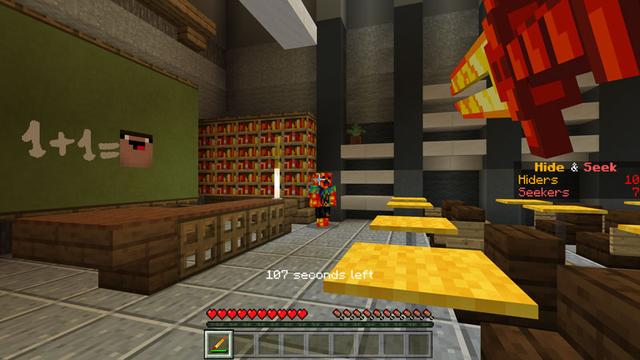 Screenshot of the Minecraft Bedrock Marketplace product PrestonPlayz Hide and Seek created by FireGames.