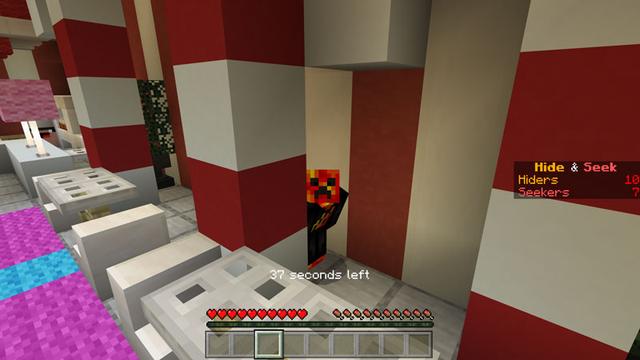 Screenshot of the Minecraft Bedrock Marketplace product PrestonPlayz Hide and Seek created by FireGames.