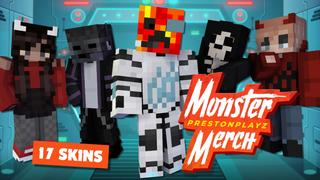 Thumbnail of the Minecraft Bedrock Marketplace product PrestonPlayz Monster Merch created by FireGames.