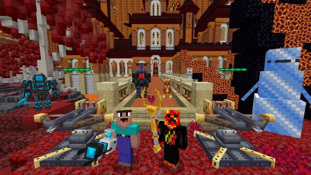 Screenshot of the Minecraft Bedrock Marketplace product PrestonPlayz Mystery Button created by FireGames.