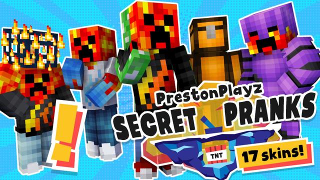 Thumbnail of the Minecraft Bedrock Marketplace product PrestonPlayz Secret Pranks created by FireGames.