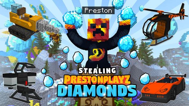 Thumbnail of the Minecraft Bedrock Marketplace product Voler les diamants de PrestonPlayz created by FireGames.