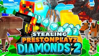 Thumbnail of the Minecraft Bedrock Marketplace product Stealing Preston's Diamonds 2 created by FireGames.