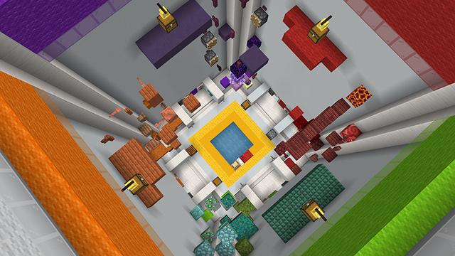 Screenshot of the Minecraft Bedrock Marketplace product 100 ZONES PARKOUR created by MelonBP.