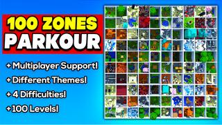 Thumbnail of the Minecraft Bedrock Marketplace product 100 ZONAS PARKOUR created by MelonBP.