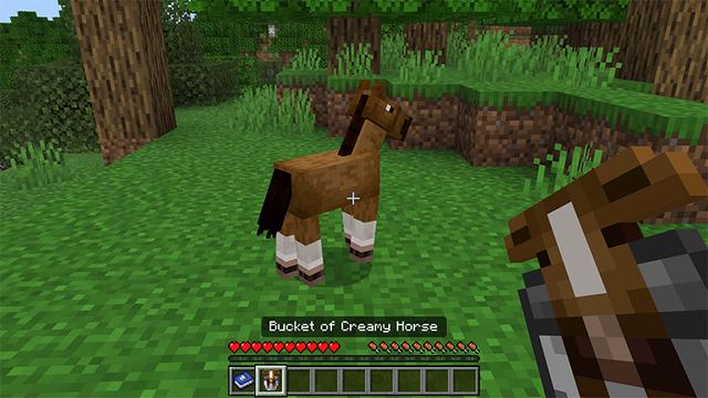 Screenshot of the Minecraft Bedrock Marketplace product Buckets+ Add-On created by MelonBP.