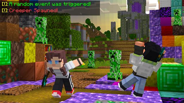 Screenshot of the Minecraft Bedrock Marketplace product Crazy Drops created by MelonBP.