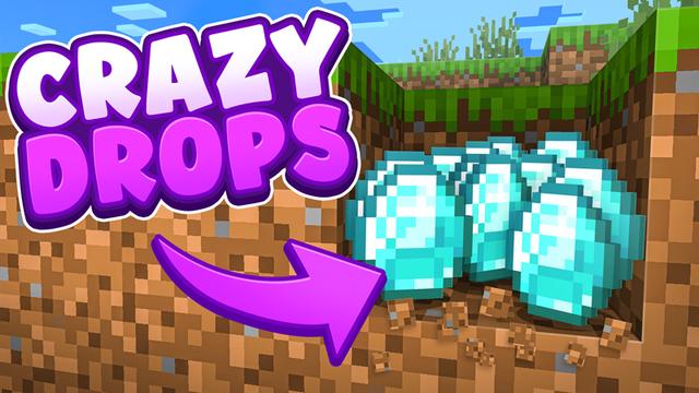 Thumbnail of the Minecraft Bedrock Marketplace product Crazy Drops created by MelonBP.