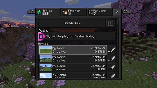 Screenshot of the Minecraft Bedrock Marketplace product Dark Mode created by MelonBP.
