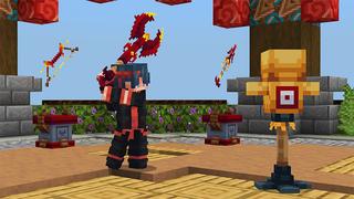 Screenshot of the Minecraft Bedrock Marketplace product Dragon Weapons created by MelonBP.