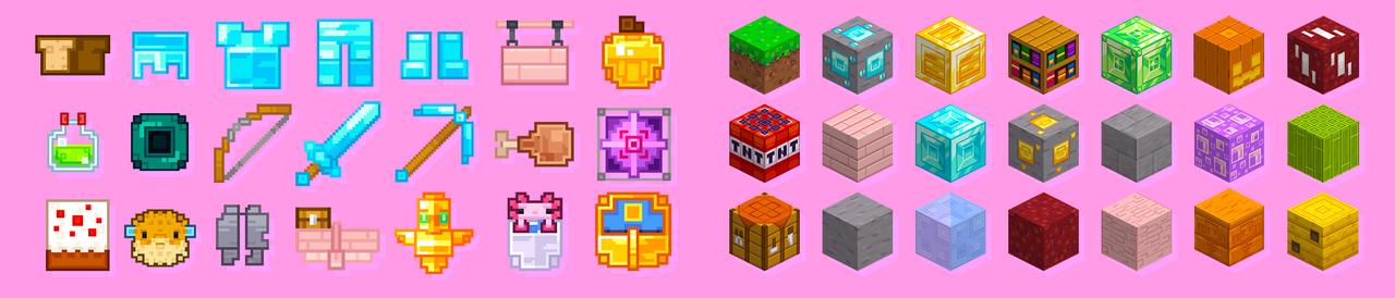 Panorama of the Minecraft Bedrock Marketplace product Dream Kawaii Texture Pack created by MelonBP.