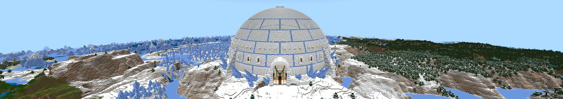 Panorama of the Minecraft Bedrock Marketplace product Igloo Base created by MelonBP.