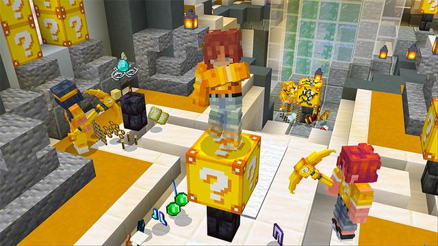 Screenshot of the Minecraft Bedrock Marketplace product Lucky Block Bunker created by MelonBP.
