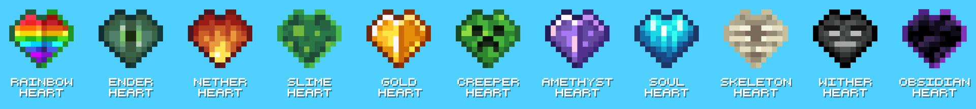 Panorama of the Minecraft Bedrock Marketplace product One Block Custom Hearts created by MelonBP.