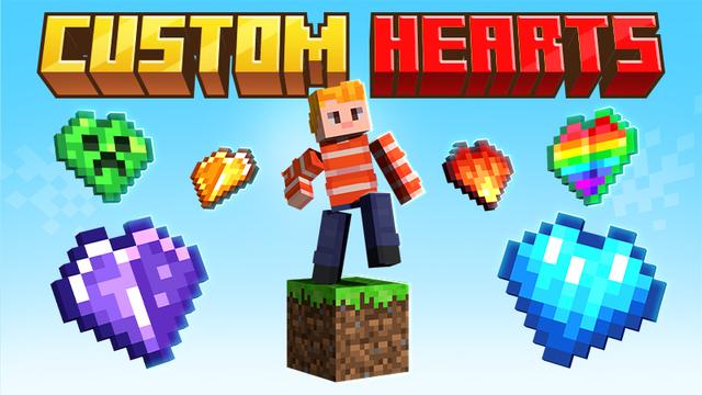 Thumbnail of the Minecraft Bedrock Marketplace product One Block Custom Hearts created by MelonBP.