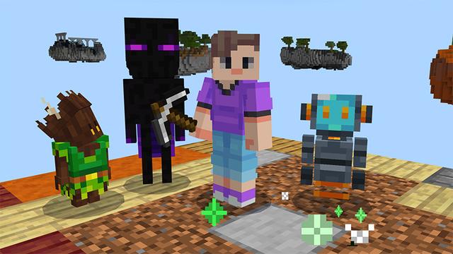 Screenshot of the Minecraft Bedrock Marketplace product One Block Pets created by MelonBP.