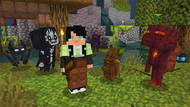 Screenshot of the Minecraft Bedrock Marketplace product One Block Pets created by MelonBP.