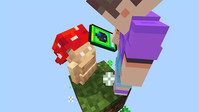 Screenshot of the Minecraft Bedrock Marketplace product One Block Pets created by MelonBP.