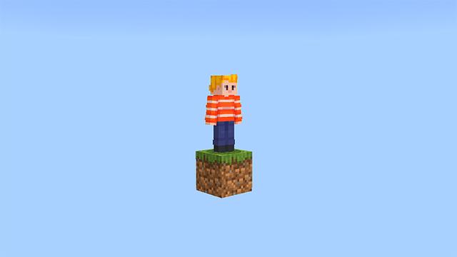 Screenshot of the Minecraft Bedrock Marketplace product One Block [?] created by MelonBP.