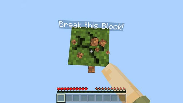 Screenshot of the Minecraft Bedrock Marketplace product One Block [?] created by MelonBP.