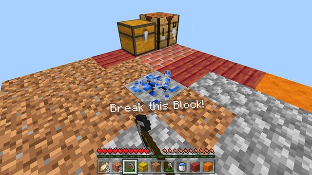 Screenshot of the Minecraft Bedrock Marketplace product One Block [?] created by MelonBP.
