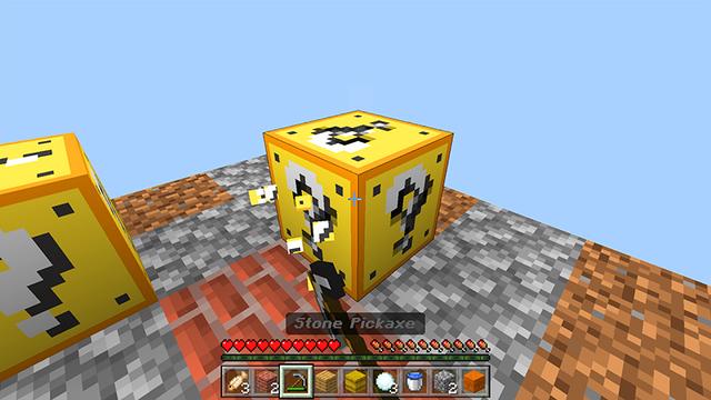 Screenshot of the Minecraft Bedrock Marketplace product One Block [?] created by MelonBP.
