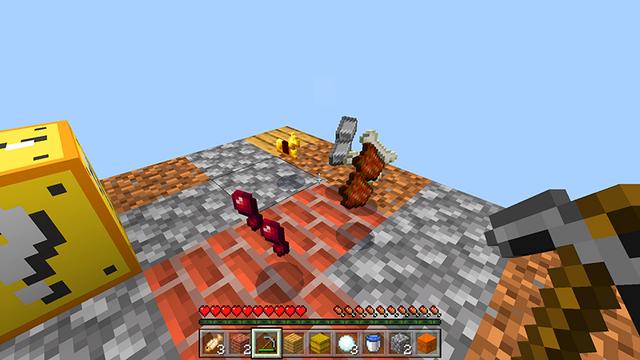 Screenshot of the Minecraft Bedrock Marketplace product One Block [?] created by MelonBP.
