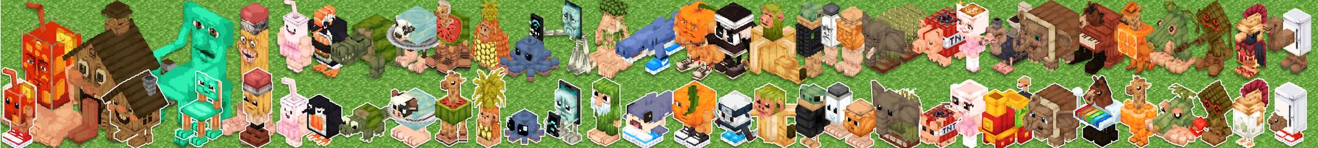 Panorama of the Minecraft Bedrock Marketplace product PETS Add-On created by MelonBP.
