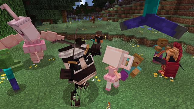 Screenshot of the Minecraft Bedrock Marketplace product PETS Add-On created by MelonBP.