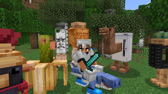 Screenshot of the Minecraft Bedrock Marketplace product PETS Add-On created by MelonBP.