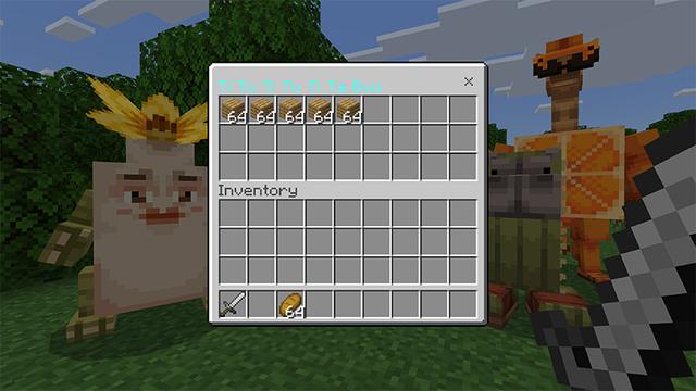Screenshot of the Minecraft Bedrock Marketplace product PETS Add-On created by MelonBP.