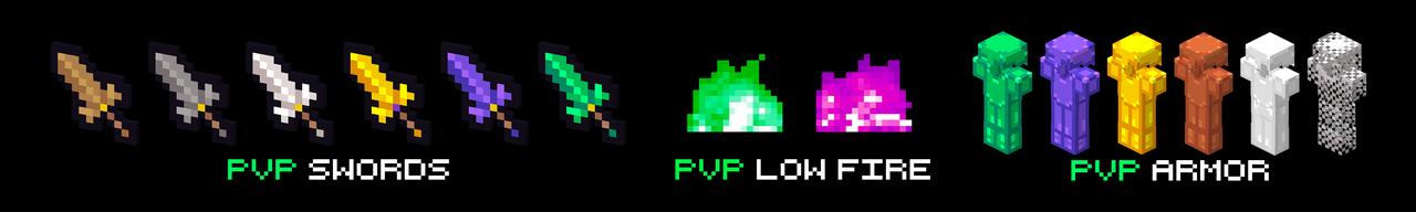 Panorama of the Minecraft Bedrock Marketplace product PVP PRO Texture Pack created by MelonBP.