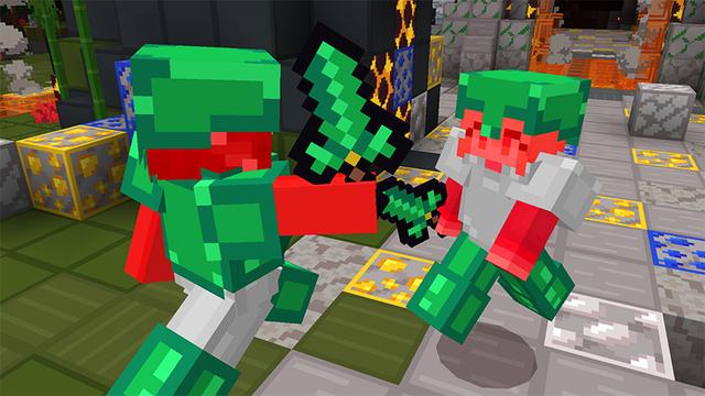 Screenshot of the Minecraft Bedrock Marketplace product PVP PRO Texture Pack created by MelonBP.