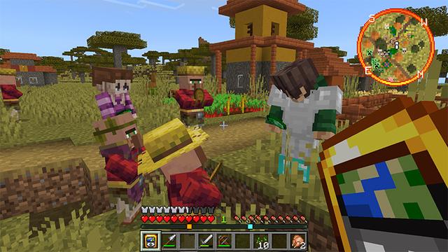 Screenshot of the Minecraft Bedrock Marketplace product Real Minimap created by MelonBP.