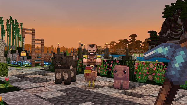 Screenshot of the Minecraft Bedrock Marketplace product Realism Shades created by MelonBP.