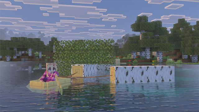 Screenshot of the Minecraft Bedrock Marketplace product Realistic Trees Add-On created by MelonBP.