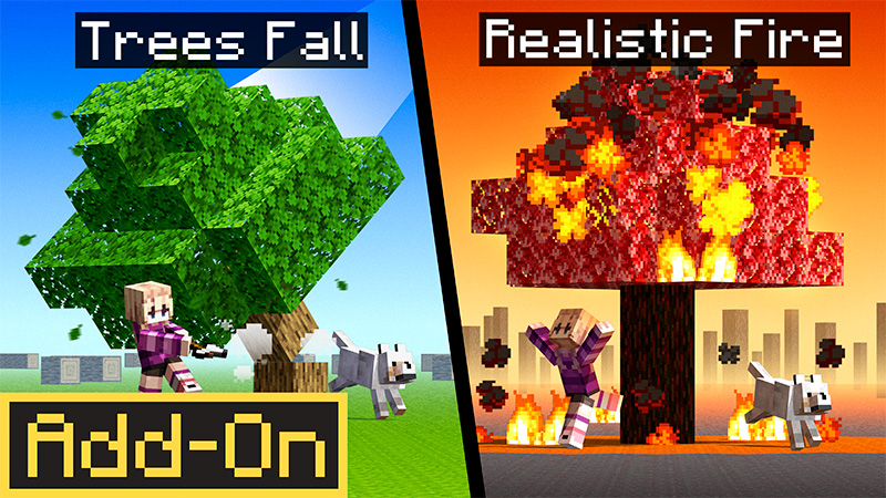 Thumbnail of the Minecraft Bedrock Marketplace product Realistic Trees Add-On created by MelonBP.