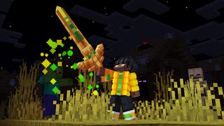 Screenshot of the Minecraft Bedrock Marketplace product Totem Weapons created by MelonBP.