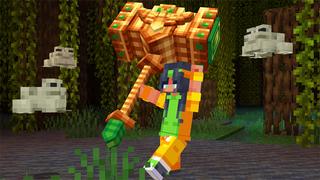 Screenshot of the Minecraft Bedrock Marketplace product Totem Weapons created by MelonBP.