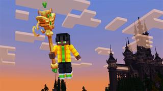 Screenshot of the Minecraft Bedrock Marketplace product Totem Weapons created by MelonBP.