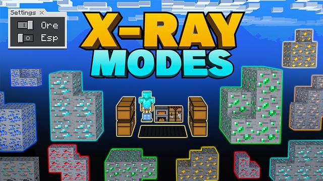 Thumbnail of the Minecraft Bedrock Marketplace product XRAY MODES created by MelonBP.