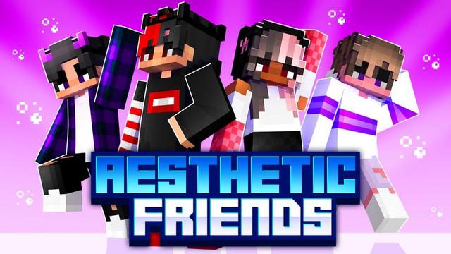 Thumbnail of the Minecraft Bedrock Marketplace product Aesthetic Friends created by Meraki.