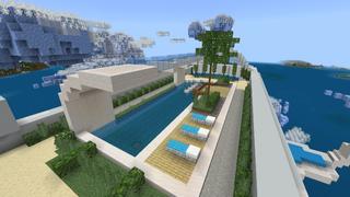 Screenshot of the Minecraft Bedrock Marketplace product Airship Mansion created by Meraki.