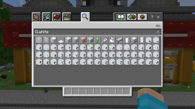 Screenshot of the Minecraft Bedrock Marketplace product Alphabet Blocks Add-On created by Meraki.